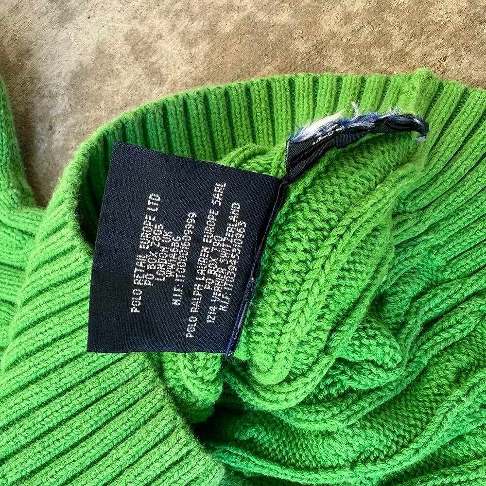Ralph Lauren 100% Cotton Cableknit Sweater Kids Sz 6X